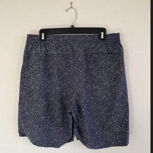 Outdoor Voices - Blue and White Speckled Unlined Shorts - Size Mens L